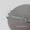 Amortiguador de conducto de aire radial de metal ajustable redondo